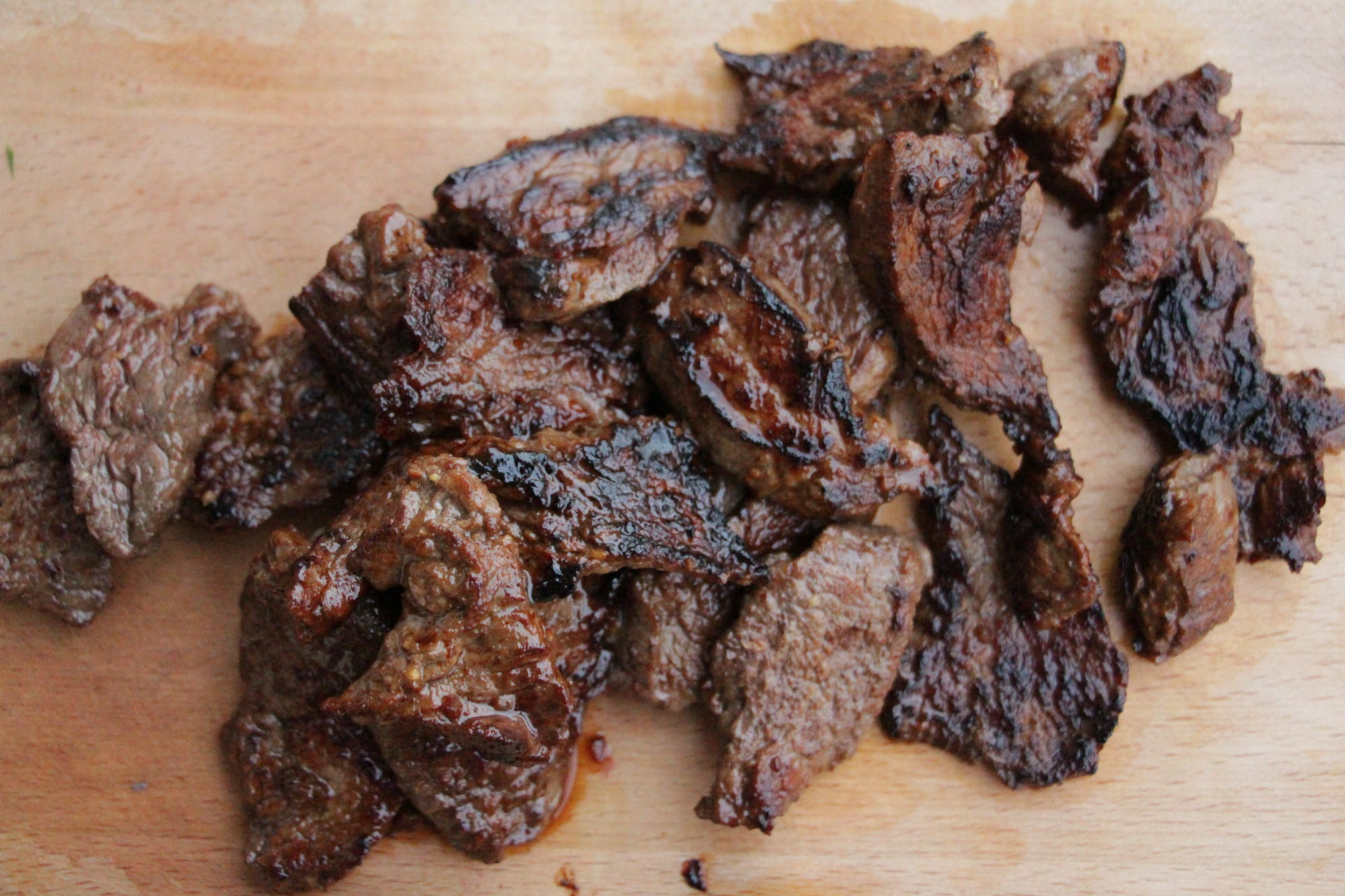 sticky asian beef