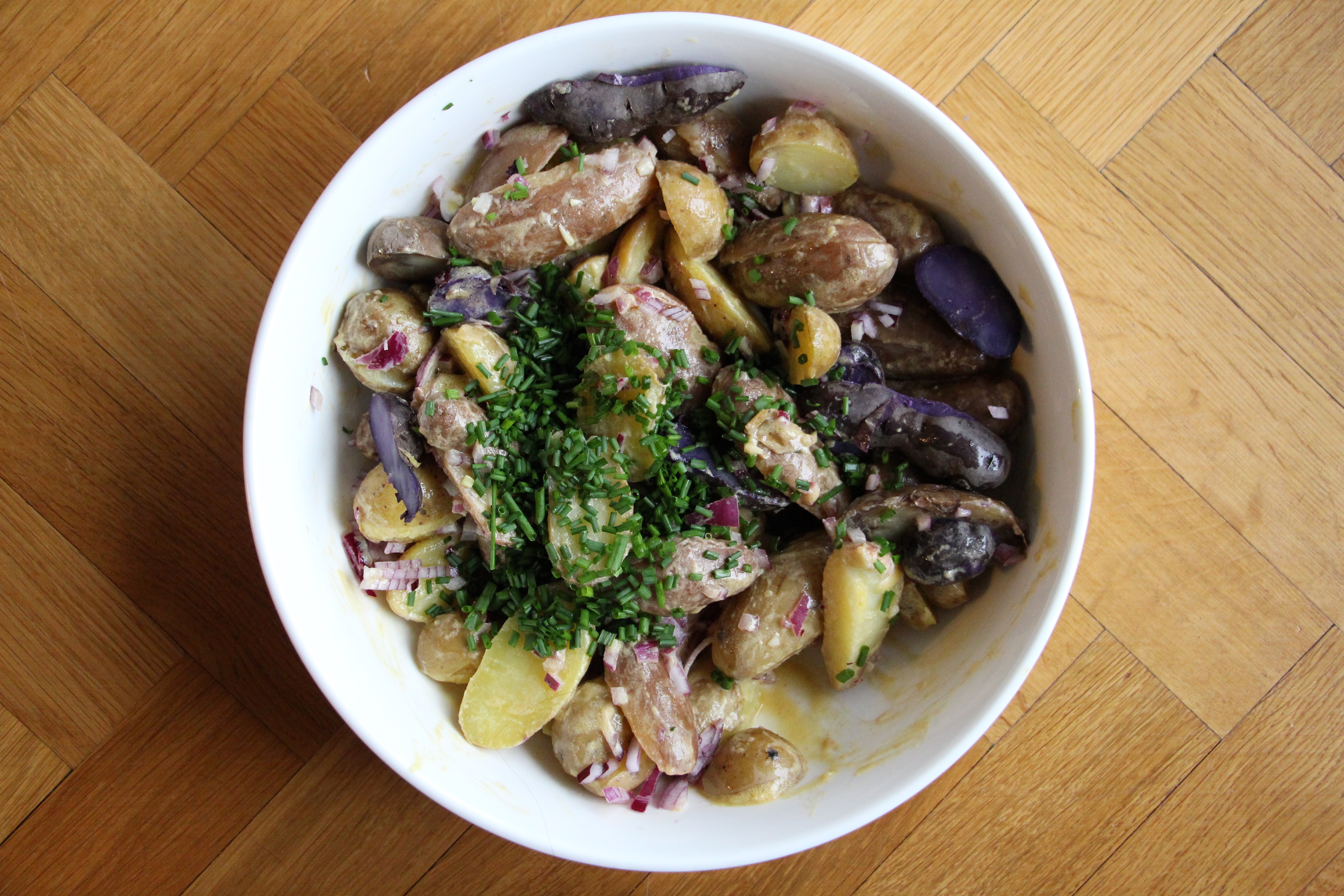 purple potato salad