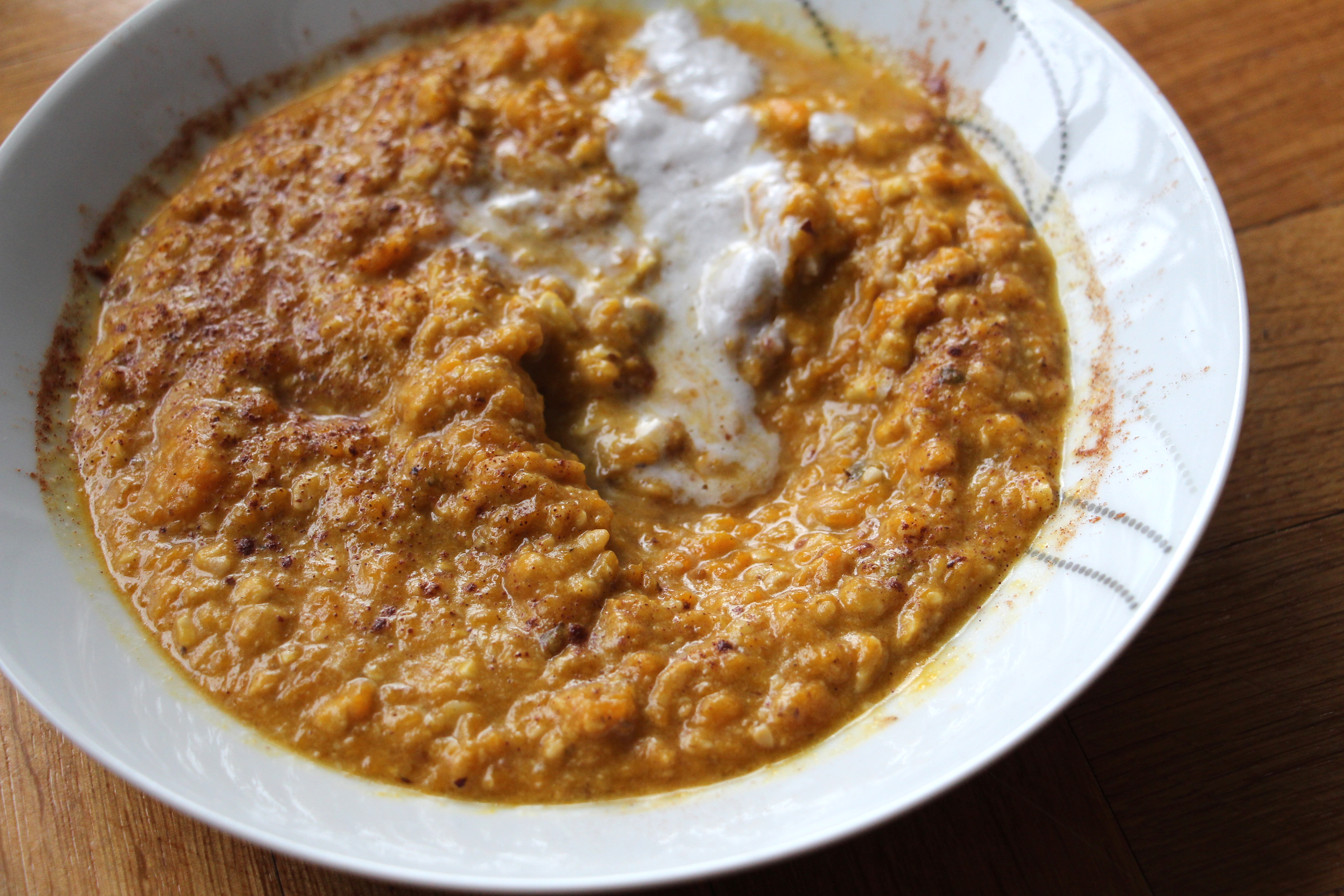 pumpkin nut porridge