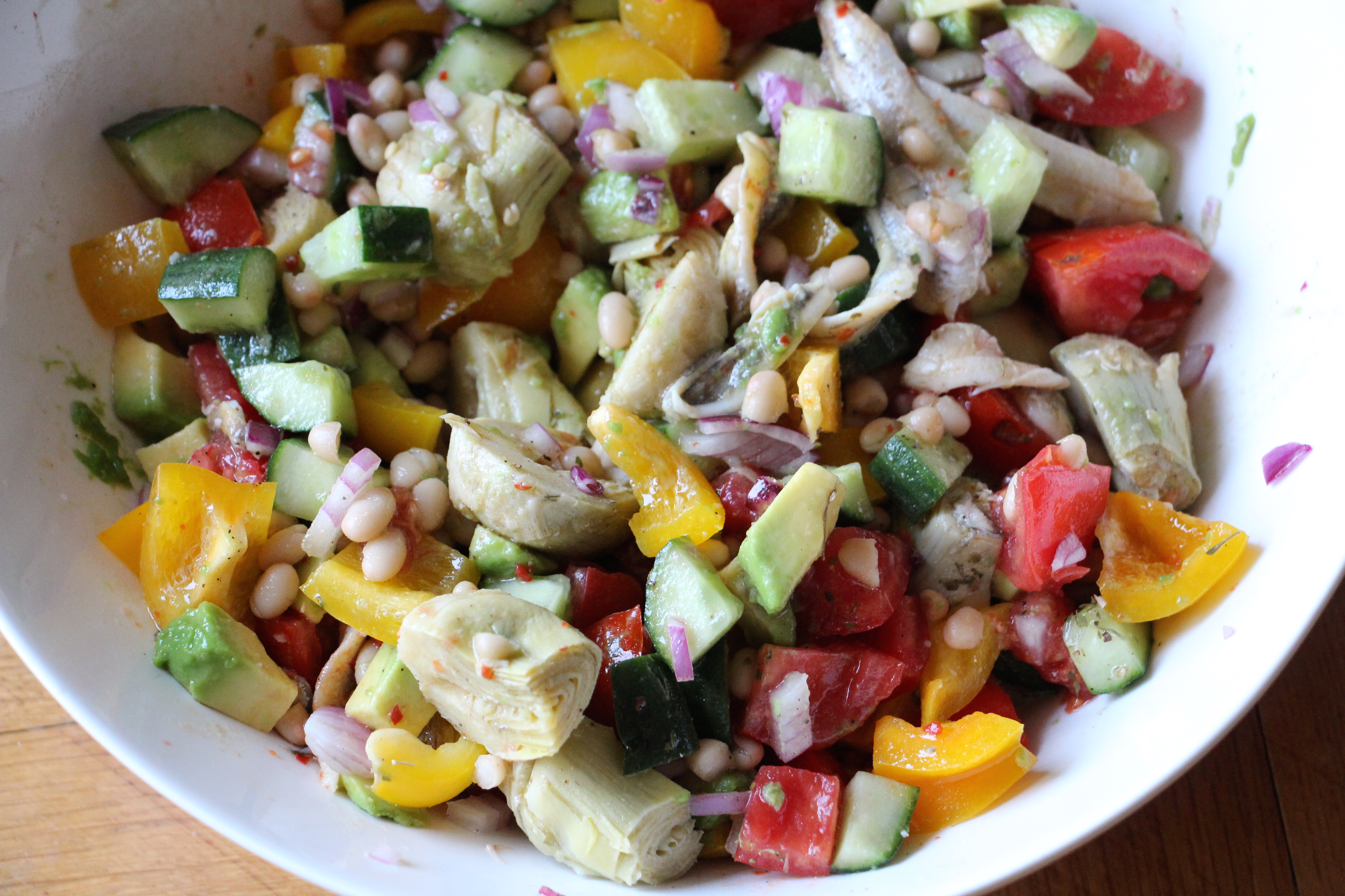 Summer Chopped Vegetable Salad Tomato Kumato